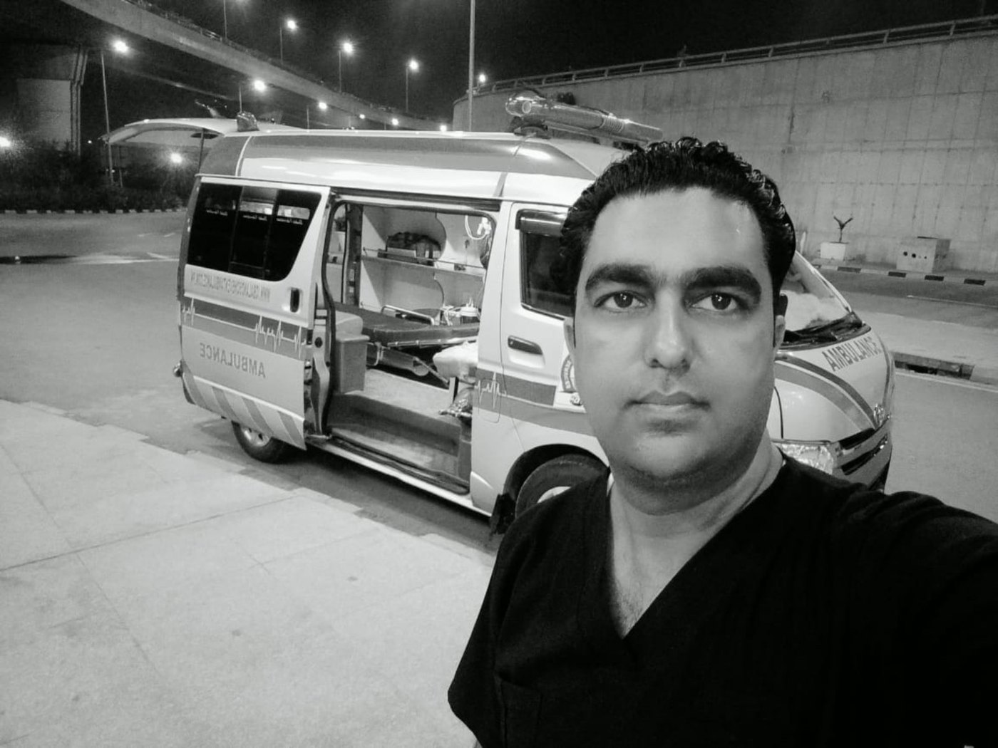 Ambulance service at night